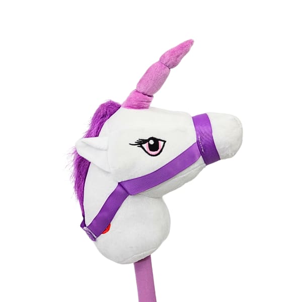 White and Purple Kids Hobby Unicorn with Galloping Neighing Sounds