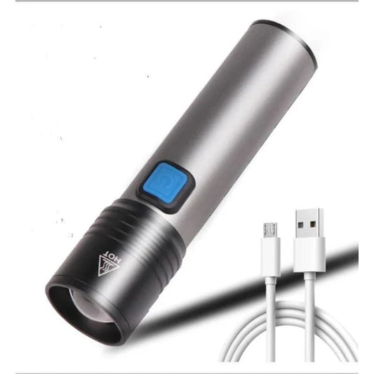 Mini EDC Zoomable Ultra Powerful USB Rechargeable LED Torch